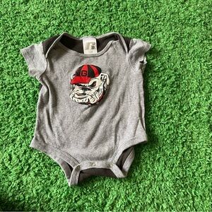 Georgia Bulldogs baby onesie